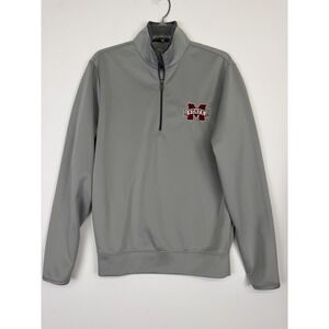 Mississippi State Antigua Pullover Gray Long Sleeve‎ Size S